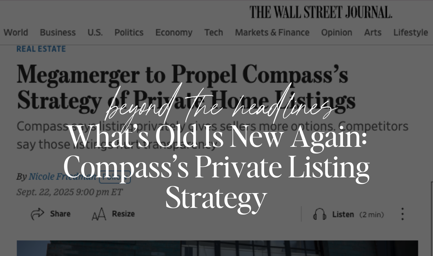 Compass Private Listing Strategy