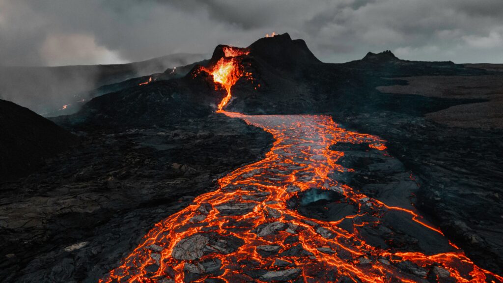 emotions are like an erupting volcano
